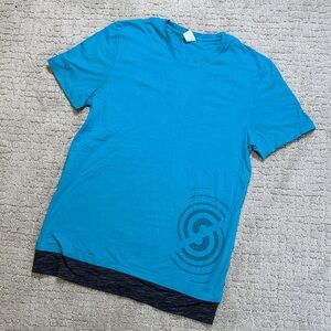 Teal strong logo tshirt